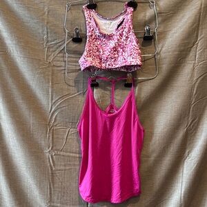 MTA Sport Kids Tank Tops in Pink and Patterned Design